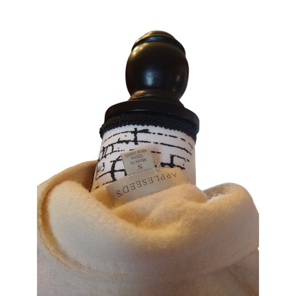 Vintage Appleseed Colorblock Wool Coat With Button Closure & Stand Collar - Size - Picture 8 of 11